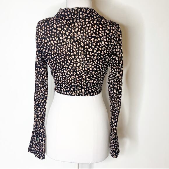 Blue Life Caden Crop Top leopard lurex strip sz XS - Picture 9 of 9